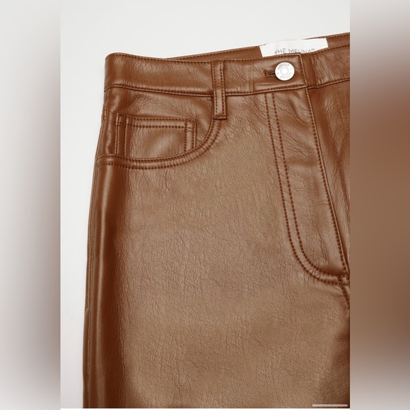Wilfred The Melina Pant High-waisted Vegan
Leather Cognac Pants LIKE NEW🔥 - Picture 12 of 16